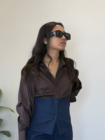 Dual Tone Denim Shirt