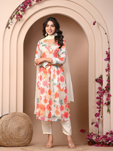 Off-white 3 Pc Chinnon & Shantoon Suit Set