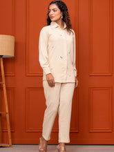 Italian Crepe Beige Co-Ord Set