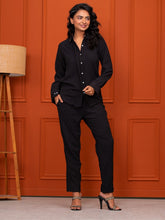 Italian Crepe Black Co-Ord Set