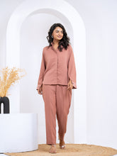 Silk Jacquard Rust Co-Ord Set