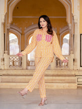 Pure Cotton Printed Yellow Co-ord Set