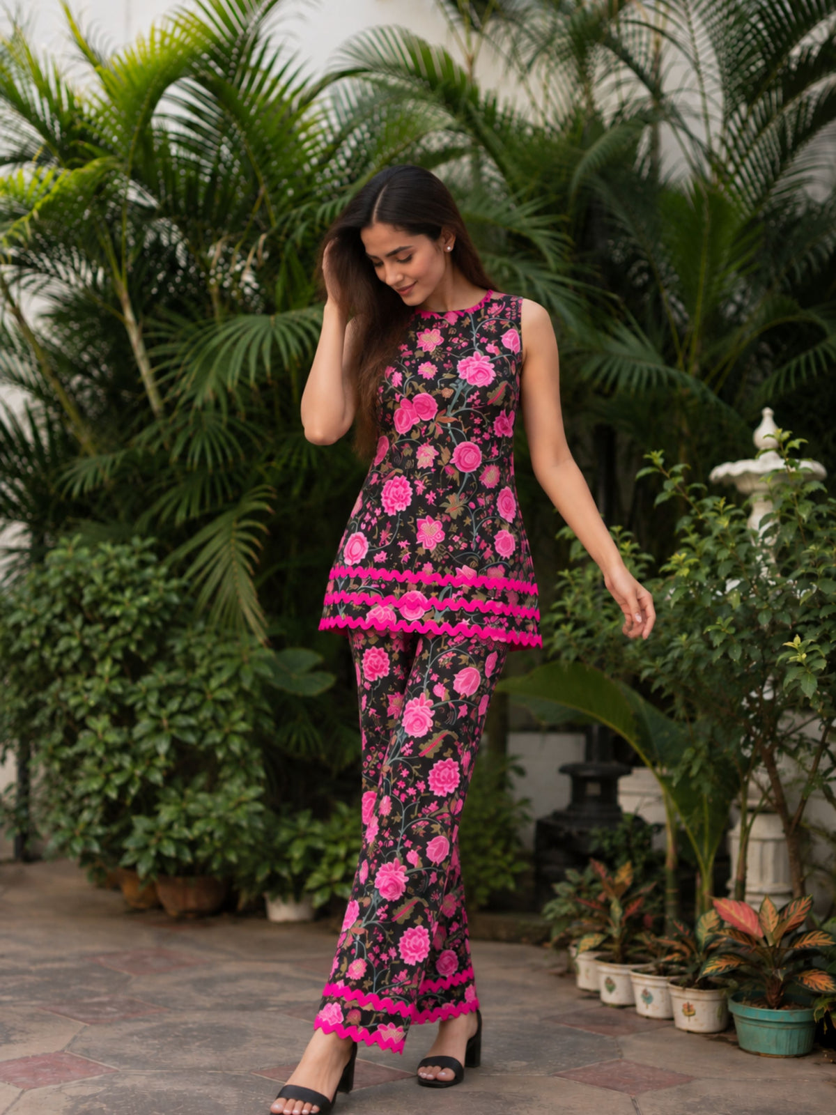 The Black Botanica Co-ord Set