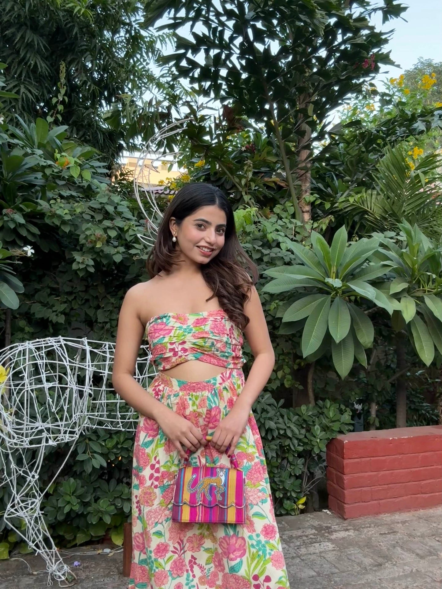 Multi-Colour Pure Cotton Floral Tube Dress