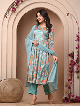 Sea Green 3 Pc Chinnon & Shantoon Suit Set