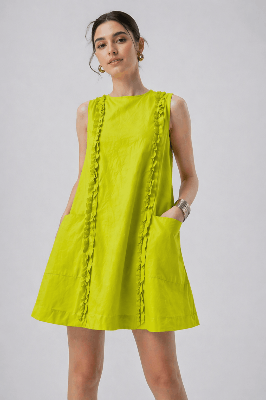Lime Muse Short Dress