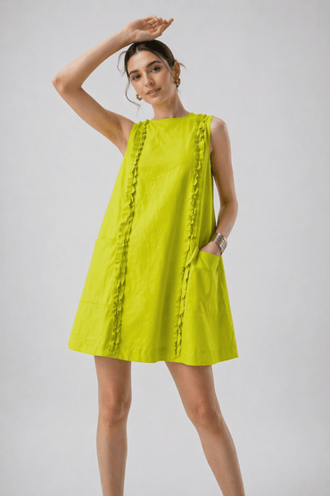 Lime Muse Short Dress