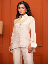 Summer Silk Ombre Beige Shirt