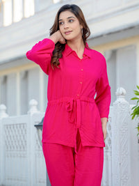 Pink Vamika Rayon Co-Ord Set