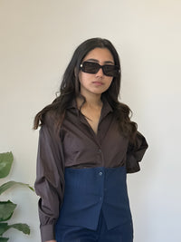 Dual Tone Denim Shirt