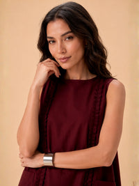 Marron Muse Short Dress