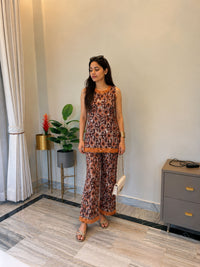 The Brown Abstract Co-ord Set