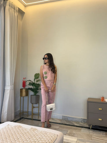 Blush Motif Designer Co-ord Set