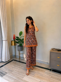 The Brown Abstract Co-ord Set