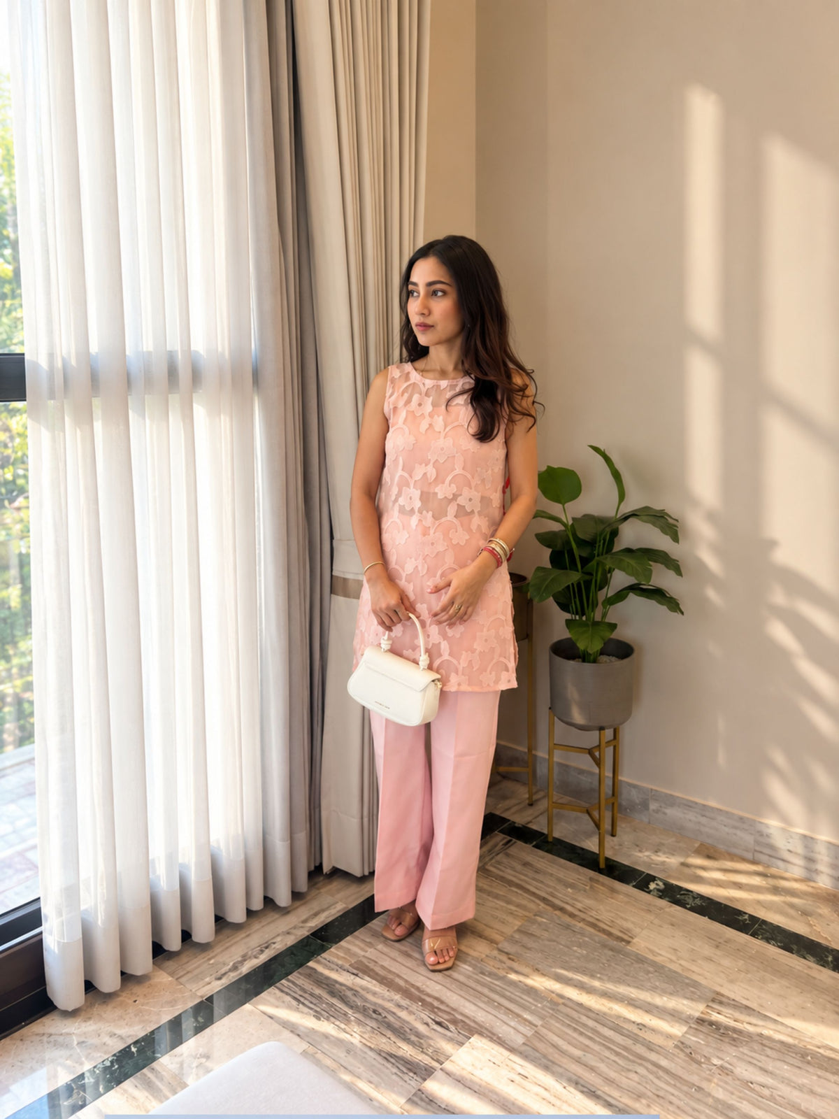 Pink Mist Floral Co-ord Set