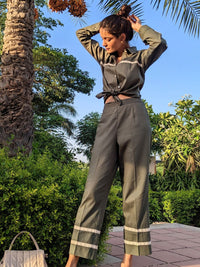 Green Cotton Poplin Co-Ord Set