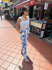 Blue Bloom Cotton Co-ord Set