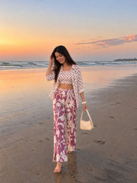 3 Piece Lilac Bloom Cotton Co-ord Set