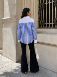 Blue Breeze Oversized Stripe Shirt