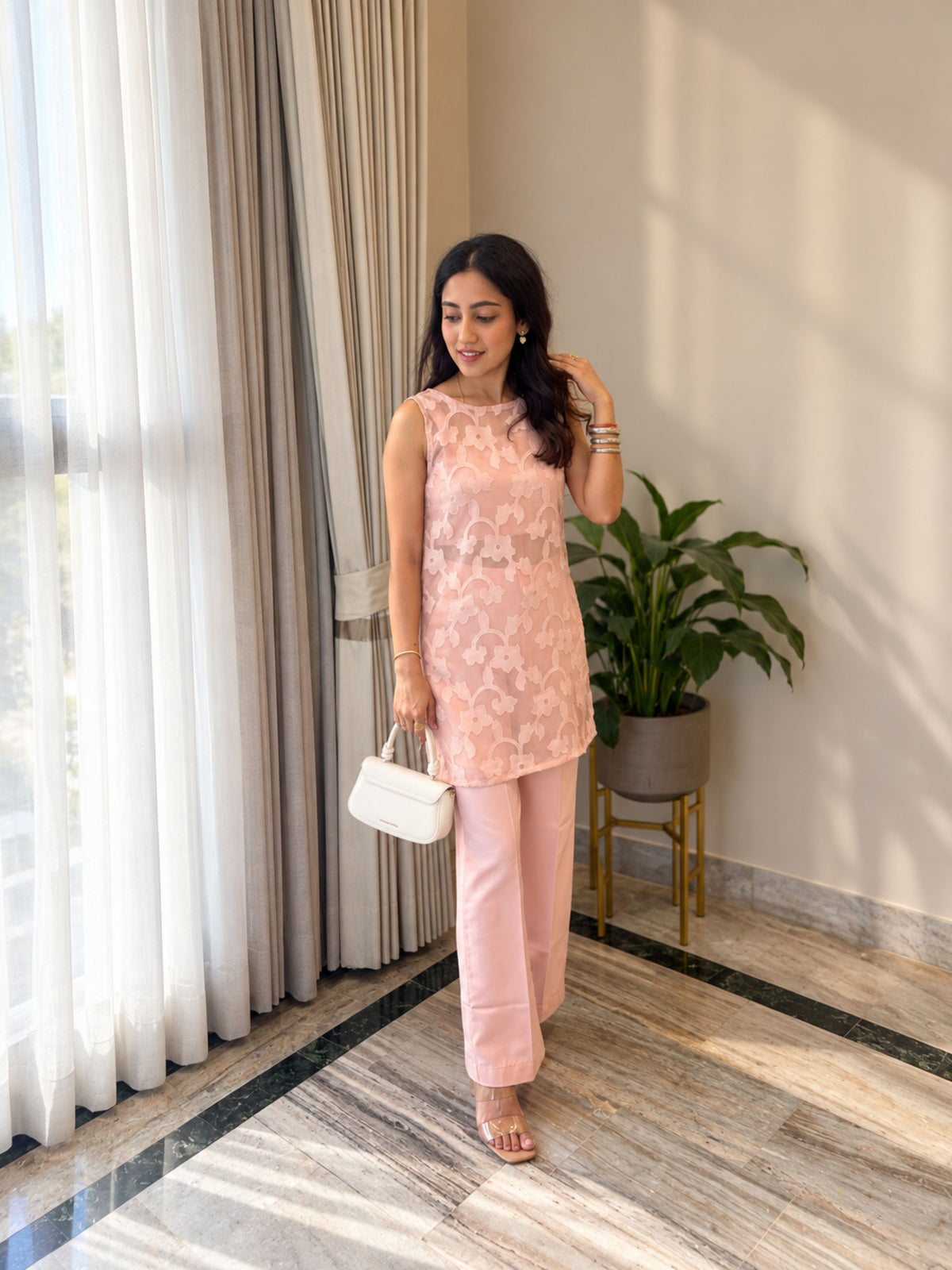 Pink Mist Floral Co-ord Set