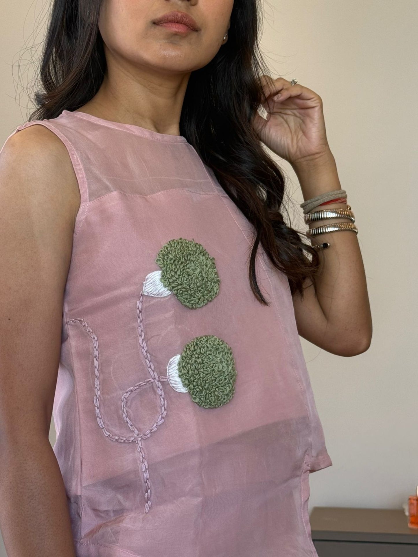 Blush Motif Designer Co-ord Set