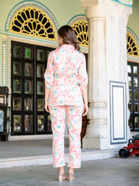 Pink Jam Cotton Floral Print Co-Ord Set