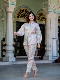 Ikkat Jam Cotton Co-Ord Set