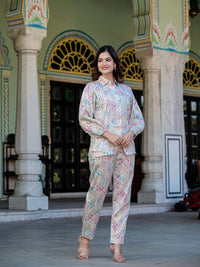 Ikkat Jam Cotton Co-Ord Set