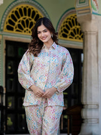 Ikkat Jam Cotton Co-Ord Set