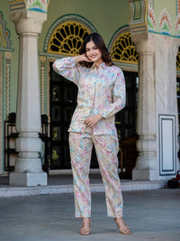 Ikkat Jam Cotton Co-Ord Set