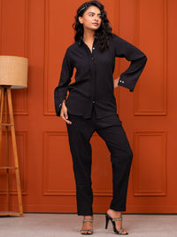 Italian Crepe Black Co-Ord Set