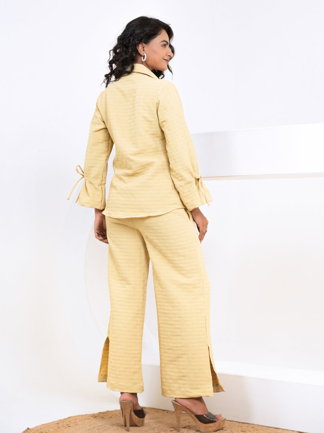 Pop Jacquard Yellow Co-Ord Set
