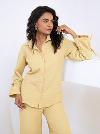 Pop Jacquard Yellow Co-Ord Set