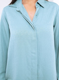 Silk Jacquard Green Co-Ord Set