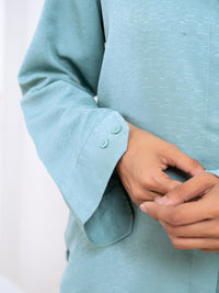 Silk Jacquard Green Co-Ord Set