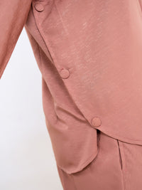 Silk Jacquard Rust Co-Ord Set