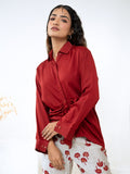 Modal Silk Red Shirt