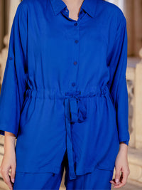 Blue Rayon Co-ord Set