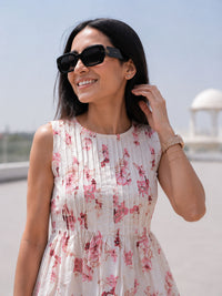 White Petal Charm  Co-ord Set