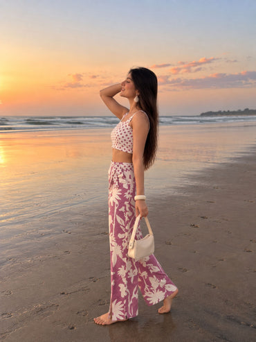 Lilac Bloom Cotton Co-ord Set