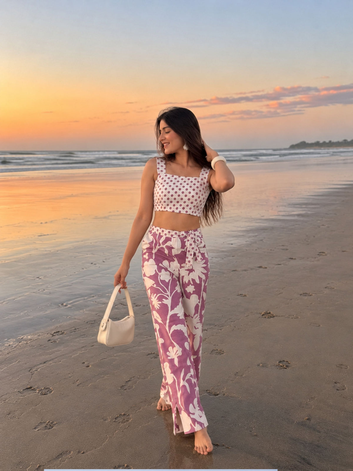 Lilac Bloom Cotton Co-ord Set