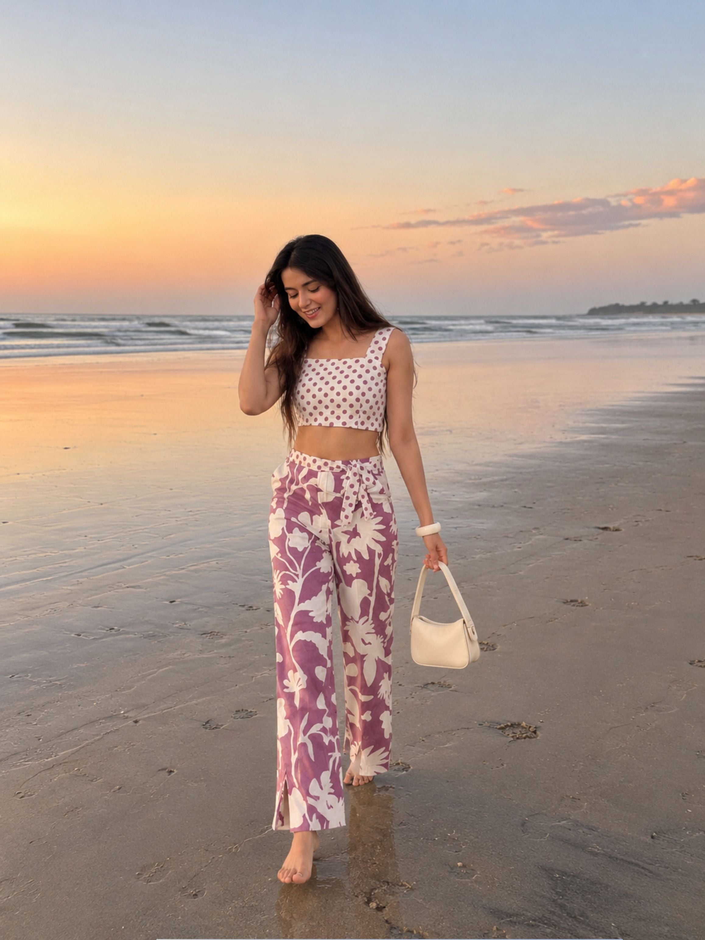 Lilac Bloom Cotton Co-ord Set