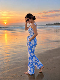 Blue Bloom Cotton Co-ord Set