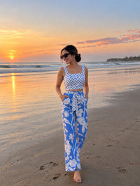 Blue Bloom Cotton Co-ord Set