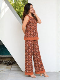 The Brown Abstract Co-ord Set