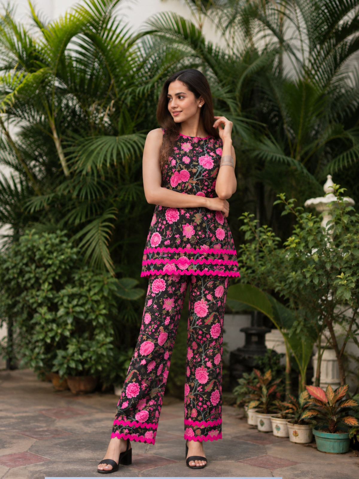 The Black Botanica Co-ord Set