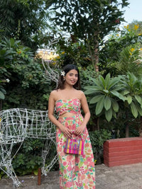 Multi-Colour Pure Cotton Floral Tube Dress