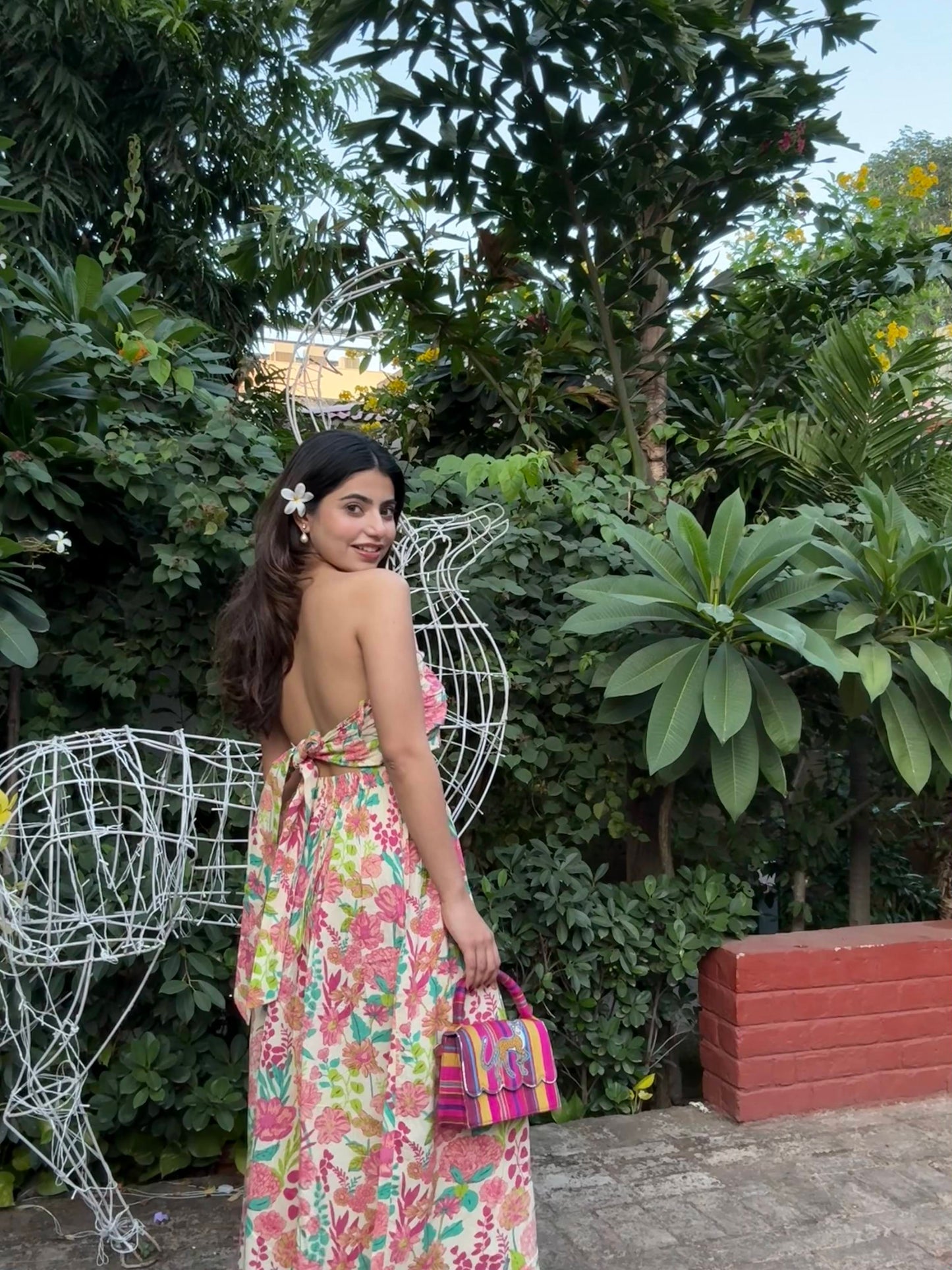 Multi-Colour Pure Cotton Floral Tube Dress