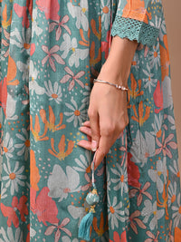 Sea Green 3 Pc Chinnon &  Shantoon Suit Set