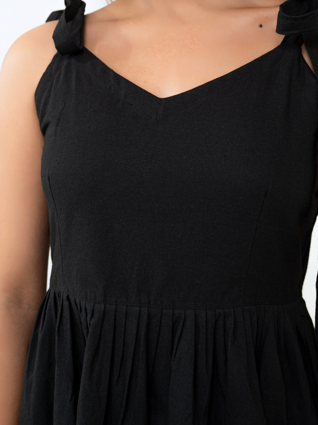 Cotton Flex Black Dress